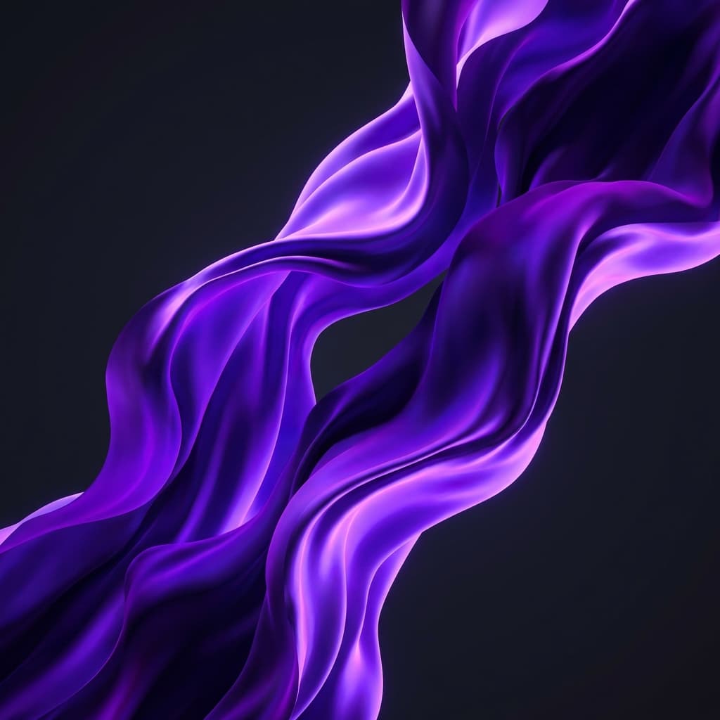 Abstract flowing silk in electric purple